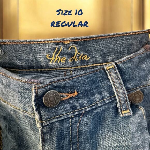 "the DIVA" Womens JEANS with STRETCH Game~Day Party GLAM EMBELLISHED GOLD STARS - Picture 9 of 13